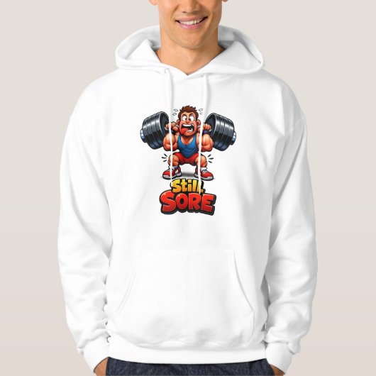 Funny Gym Designs - Workout Meme  Hoodie (Voorkant)