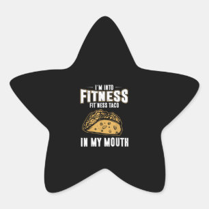 Funny Gym Fitness Taco T-Shirt Ster Sticker