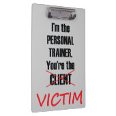 Funny Gym Fitness Training Klembord (Rechts)