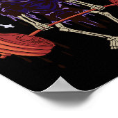 Funny Gym - Grim Reaper doadlift werkout - occult Poster (Hoek)