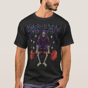 Funny Gym - Grim Reaper doadlift werkout - occult T-shirt