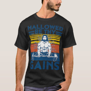 Funny Gym Hallow be Thy Gays Fitness Workout J T-shirt