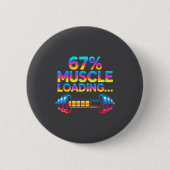 Funny Gym Meme 67  Ronde Button 5,7 Cm (Voorkant)