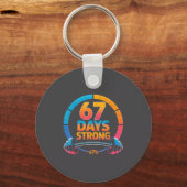 Funny Gym Meme 67  Sleutelhanger (Voorkant)