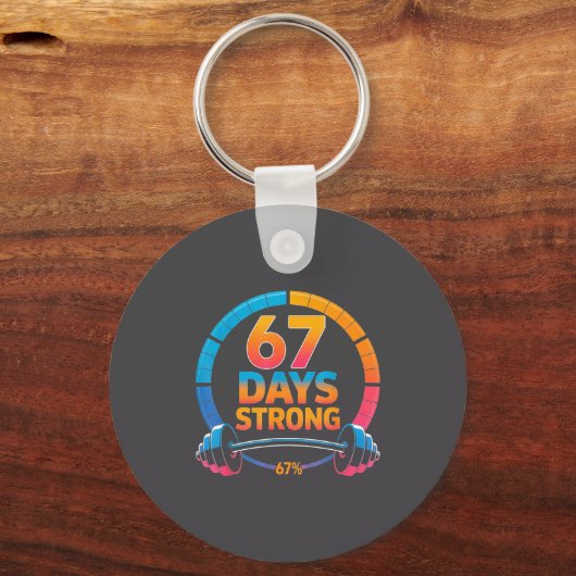 Funny Gym Meme 67  Sleutelhanger (Voorkant)