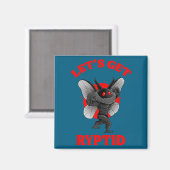 Funny Gym Mothman Shirt Cryptid Let's Get Ryptid G Magneet (Voorkant / Achterkant)