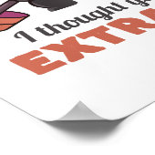 Funny Gym Motivation Fitness Training and Workout Poster (Hoek)