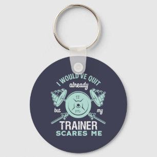 Funny Gym Motivation Fitness Training and Workout Sleutelhanger
