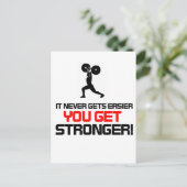 Funny Gym quote design Briefkaart (Staand voorkant)