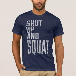 Funny gym shirt dicht en gekraakt