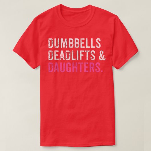 Funny Gym Workout Vader's Dumbbells Dadlifts Dau T-shirt (Design voorkant)