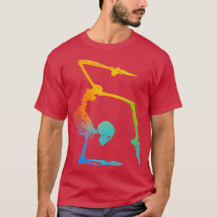 Funny gymnastics skeleton gymnast tumbling trainer t-shirt