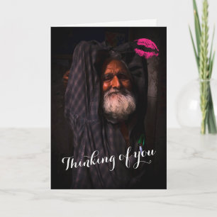 Funny Haal snel een kaartje. Indische vent Kaart