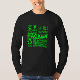 Funny Hacker Organic Compositie it Hacking Nerd G T-shirt