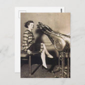  Funny Hair Dryer Briefkaart (Voorkant / Achterkant)