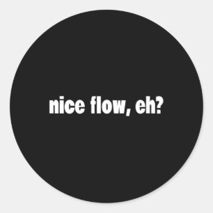 Funny Hair Meme - Sport - Hockeyhaar - Flow Ronde Sticker