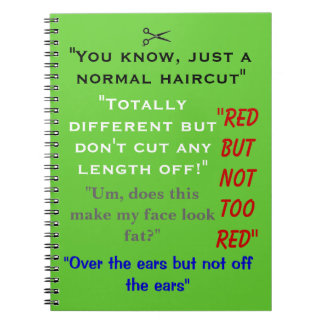 Funny Hair Stylist Notebook Quotes Notitieboek