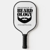 Funny Hairy Professor Beardology Pickleball Paddle (Achterkant)
