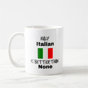 Funny Half Italiaanse Gift Mok