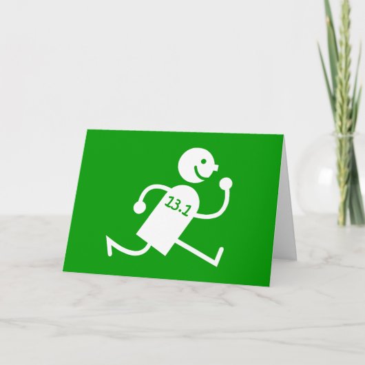 Funny half marathon kaart (Voorkant)