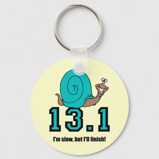 Funny half marathon sleutelhanger (Voorkant)