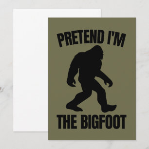 Funny Halloween 2020 - Ik ben de Bigfoot Kaart