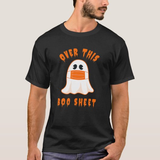 Funny Halloween 2021 Ghost Mas T-shirt (Voorkant)
