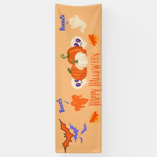 Funny Halloween Banner | Boos- en Booze-hosts (Verticaal)