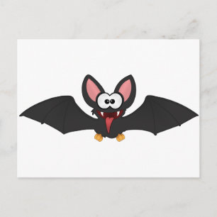 Funny Halloween Bat Briefkaart