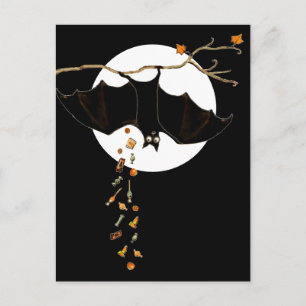 Funny Halloween Bat Briefkaart