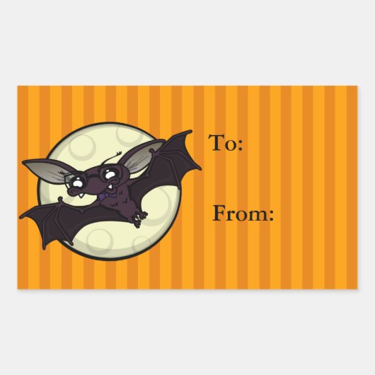 FUNNY HALLOWEEN BBT RECTANGLE GIFT STICKERS (Voorkant)