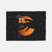 Funny Halloween Bigfoot Trick Or Treating Full Moo Fleece Deken (Voorkant (Horizontaal))