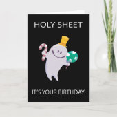 Funny Halloween Birthday Ghost Kaart (Voorkant)