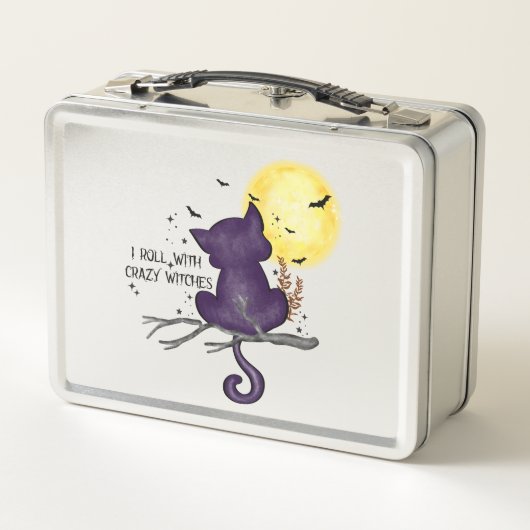 Funny Halloween Black Cat and Magical Moon (Achterkant)