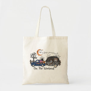 Funny Halloween Camping Tote Bag