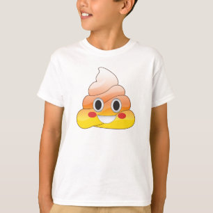 Funny Halloween Candy Corn Emoji Poop Shirt