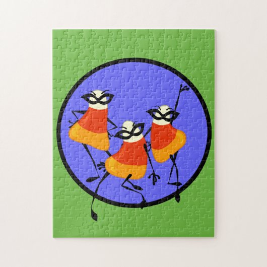 FUNNY HALLOWEEN CANDY CORN FEMMES PUZZLE (Vertical)