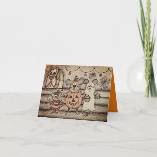 Funny Halloween Card Kaart (Voorkant)