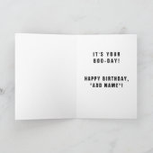 Funny Halloween carte d'anniversaire (Intérieur)