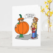 Funny Halloween cartoon Kaart (Gele Bloem)