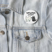 Funny Halloween Cat Pun Ronde Button 5,7 Cm (In situ)