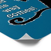 Funny Halloween Cat - Shakespeare Macbeth Quote  Poster (Hoek)