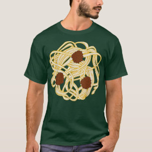 Funny Halloween Costume Food Spaghetti Meatballen  T-shirt