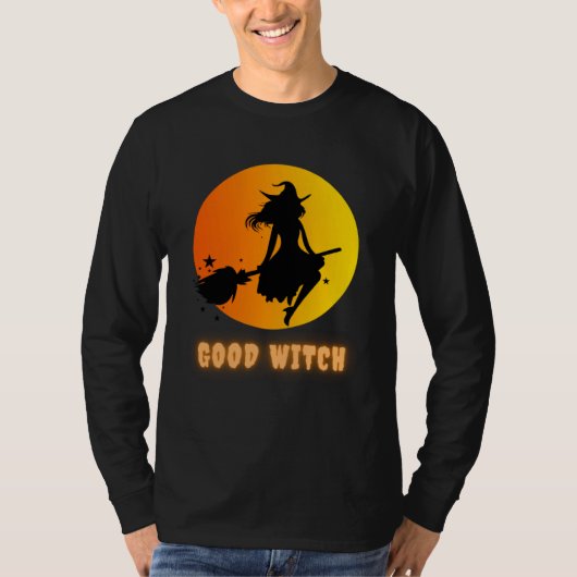 Funny Halloween Costume T-shirt with the Good Witc (Voorkant)