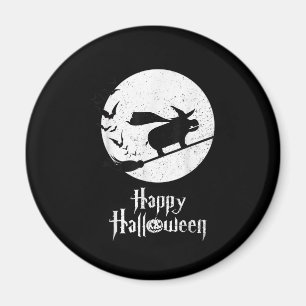 Funny Halloween Costume Witch Hippo Lover Gift Magneet