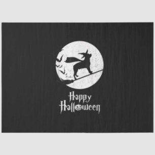 Funny Halloween Costume Witch Rottweiler Hondenlie Tissuepapier