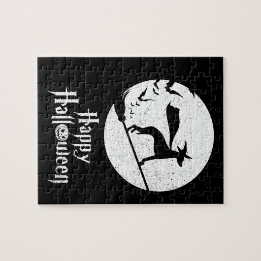 Funny Halloween Costume Witch WHIPPET Hondenliefhe Legpuzzel (Horizontaal)