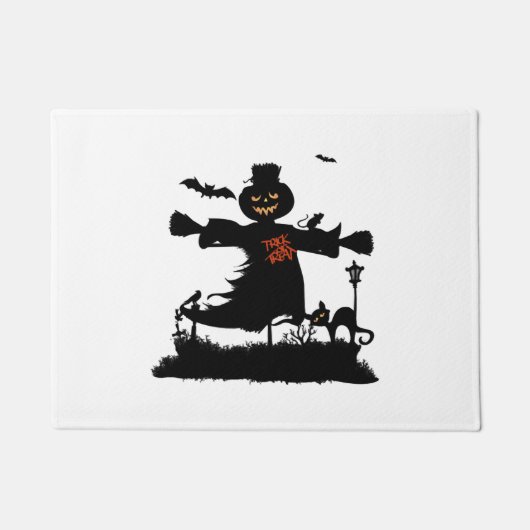 Funny halloween design met scarecrow deurmat (Voorkant)