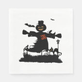 Funny halloween design met scarecrow servet (Voorkant)