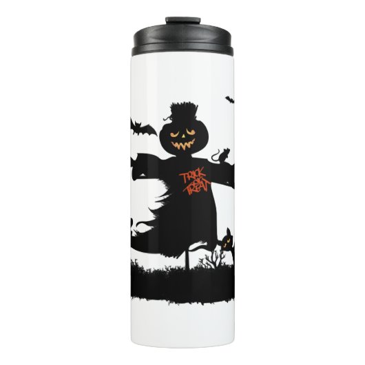 Funny halloween design met scarecrow thermosbeker (Voorkant)